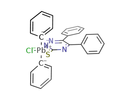 Pb(C<sub>6</sub>H<sub>5</sub>)2Cl(SCNC(C<sub>6</sub>H<sub>5</sub>)C(C<sub>6</sub>H<sub>5</sub>)NN)