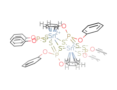 Molecular Structure of 73296-25-0 (bis(O,O'-diphenyl dithiophosphato)tin(II))