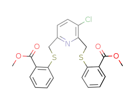2,6-bis[(2'-methoxycarbonyl)phenylthiomethyl]-3-chloropyridine