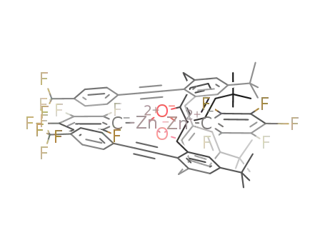 (C<sub>6</sub>F<sub>5</sub>)2Zn<sub>2</sub>((OC<sub>6</sub>H<sub>2</sub>(C(CH<sub>3</sub>)3)CH<sub>2</sub>)2(C<sub>6</sub>H<sub>2</sub>(C(CH<sub>3</sub>)3)(CCC<sub>6</sub>H<sub>4</sub>CF<sub>3</sub>)CH<sub>2</sub>)2)