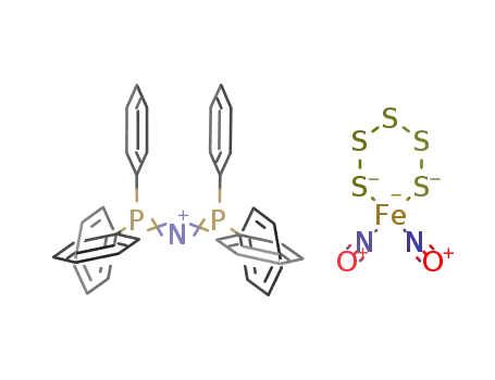 [bis(triphenylphosphoranylidene)ammonium][Fe(nitrosyl)2(S<sub>5</sub>)]