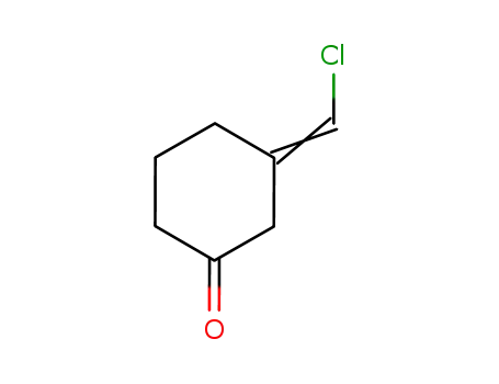 Molecular Structure of 845717-02-4 (Cyclohexanone, 3-(chloromethylene)-)