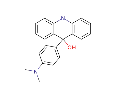 Molecular Structure of 36519-51-4 (9-Acridinol, 9-[4-(dimethylamino)phenyl]-9,10-dihydro-10-methyl-)
