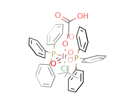 {IrCl(OC(O)C(O)OH)(OOC(CH<sub>3</sub>)3)(CO)(P(C<sub>6</sub>H<sub>5</sub>)3)2}