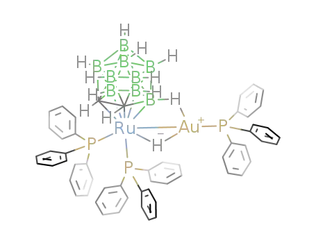 [RuAu(μ-H)(PPh3)3(η(5)-7,8-C2B9H11)]