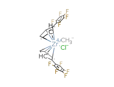 [(C<sub>6</sub>F<sub>5</sub>C<sub>5</sub>H<sub>4</sub>)2Zr(CH<sub>3</sub>)Cl]