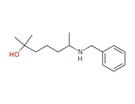 Molecular Structure of 71173-00-7 (6-benzylamino-2-methyl-heptan-2-ol)