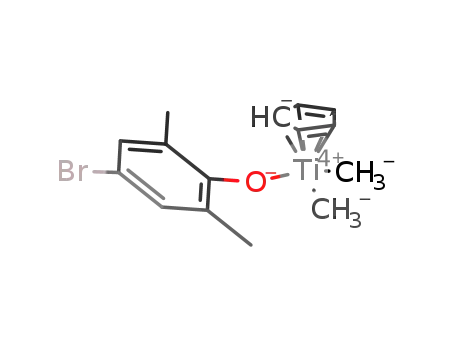 [(C<sub>5</sub>H<sub>5</sub>)Ti(OC<sub>6</sub>H<sub>2</sub>Me<sub>2</sub>-2,6-Br-4)Me<sub>2</sub>]