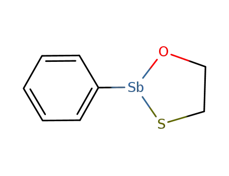 Molecular Structure of 51525-63-4 (C<sub>6</sub>H<sub>5</sub>Sb{O(CH<sub>2</sub>)2S})