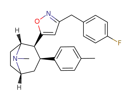 3β-(4-methylphenyl)-2β-[3'-(4-fluorobenzyl)isoxazol-5-yl]tropane