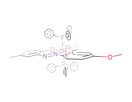 Os(triphenylphosphine)2(CO)(OC<sub>6</sub>H<sub>3</sub>(CH<sub>3</sub>)NNC<sub>6</sub>H<sub>3</sub>OCH<sub>3</sub>)