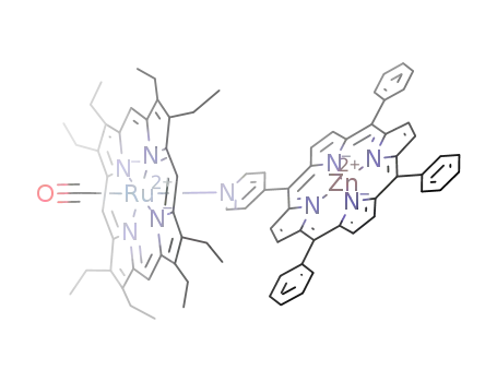 Ru(II)(2,3,7,8,12,13,17,18-octaethylporphyrinato)(CO)(Zn(5-(4-pyridyl)-10,15,20-triphenylporphyrinate))