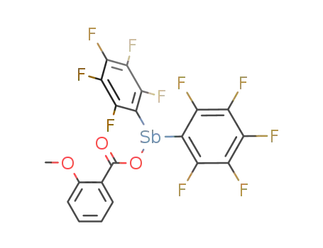 bis(pentafluorophenyl)antimony(III) 2-methoxybenzoate