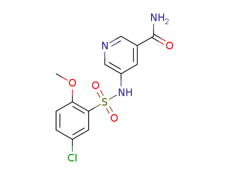 5-(5-chloro-2-methoxybenzenesulfonylamino)nicotinamide