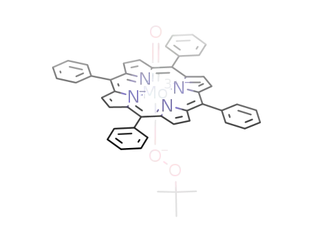O-(5,10,15,20-tetraphenylporphyrinato)molybdenum(V)OOC(CH<sub>3</sub>)3