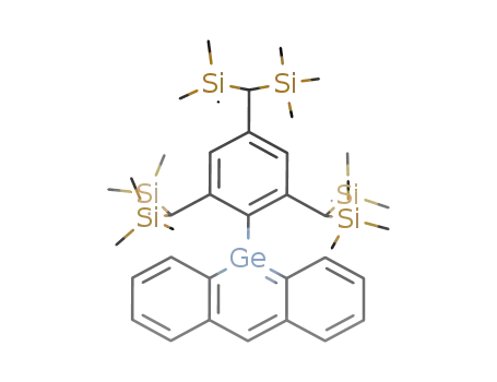 Molecular Structure of 904911-44-0 (9-(2,4,6-tris[bis(trimethylsilyl)methyl]phenyl)-9-germaanthracene)