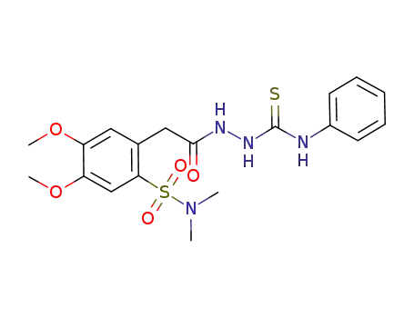 1-[2-(N,N-dimethylsulfamoyl)-4,5-dimethoxyphenyl-acetyl]-4-phenyl-thiosemicarbazide
