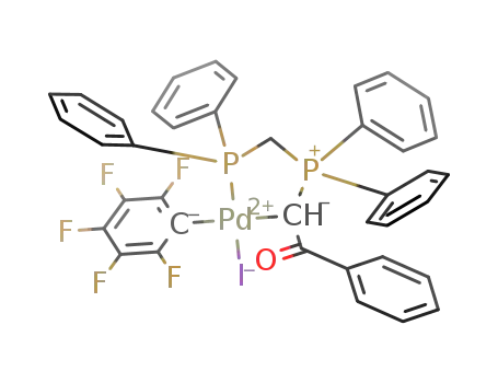 [benzoylmethylenediphenyl(diphenylphosphinomethyl)phosphorane-C,P]iodo(pentafluorophenyl)palladium(II)