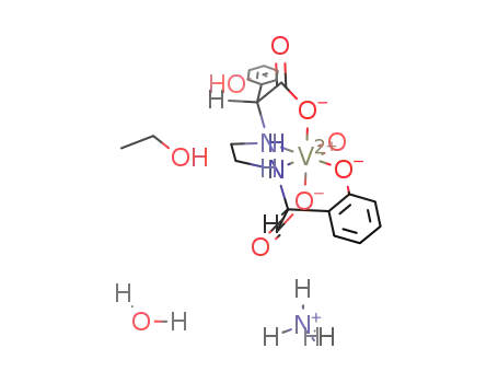 ammonium rac-[N,N'-ethylenebis[(o-hydroxyphenyl)glycine]]oxovanadium(IV) * H<sub>2</sub>O * C<sub>2</sub>H<sub>5</sub>OH