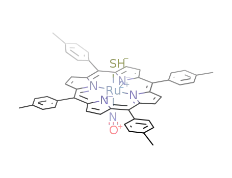Molecular Structure of 215526-07-1 (sulfhydro(nitrosyl)(meso-tetra-p-tolylporphyrinato)ruthenium(II))