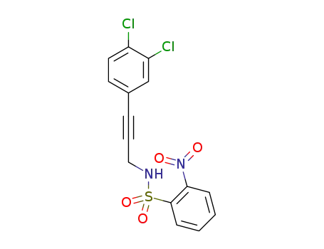N-[3-(3,4-dichlorophenyl)-2-propyn-1-yl]-2-nitrobenzenesulfonamide
