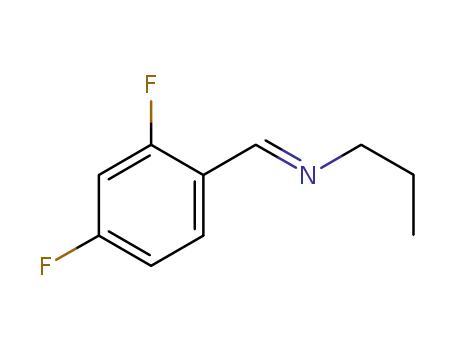 Molecular Structure of 1191057-85-8 ((E)-N-(2,4-difluorobenzylidene)propan-1-amine)