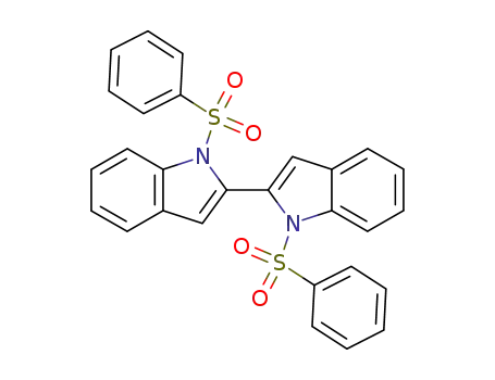 1,1'-bis-benzenesulfonyl-1<i>H</i>,1'<i>H</i>-[2,2']biindolyl