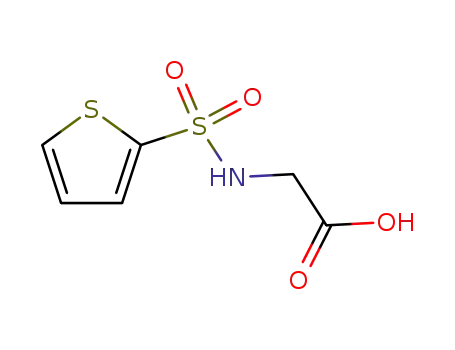 Molecular Structure of 82068-09-5 ((THIOPHENE-2-SULFONYLAMINO)-ACETIC ACID)