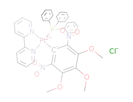 cis-[Pt(κC-C6(NO2)2-2,6-(OMe)3)(2,2'-bipyridine)(PPh3)]Cl