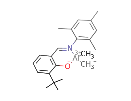 Me<sub>2</sub>Al[O-2-tBu-6-[(2,4,6-Me<sub>3</sub>C<sub>6</sub>H<sub>2</sub>)NCH]C<sub>6</sub>H<sub>3</sub>OH]