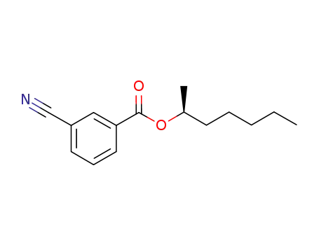 Molecular Structure of 1058723-56-0 ((S)-heptan-2-yl 3-cyanobenzoate)