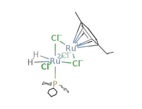[(cymene)Ru(μ-Cl)3RuCl(dihydrogen)(PCy3)]
