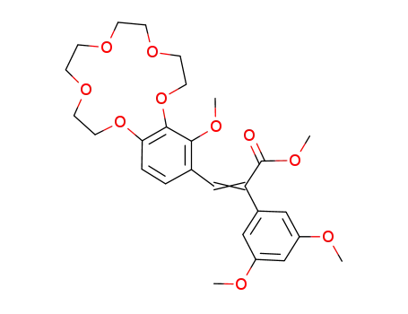 methyl-2-(3,5-dimethoxyphenyl)-3-(14-methoxy-2,3,5,6,8,9,11,12-octahydrobenzo[b][1,4,7,10,13]pentaoxacyclopentadecin-15-yl)acrylate