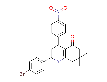 4,6,7,8-tetrahydro-2-(4-bromophenyl)-7,7-dimethyl-4-(4-nitrophenyl)-5(1H)-quinolinone