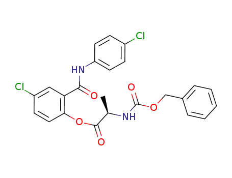(R)-4-chloro-2-(4-chlorophenylcarbamoyl)phenyl 2-(benzyloxycarbonylamino)propanoate