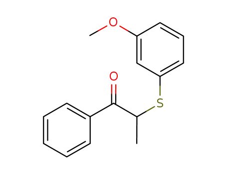 α-(m-methoxyphenylthio)propiophenone
