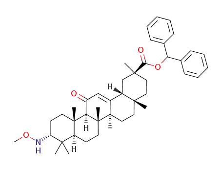(3α,18β,20β)-3-methoxyamino-11-oxo-olean-12-en-29-oic acid diphenylmethyl ester