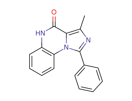 Molecular Structure of 39597-93-8 (3-Methyl-1-phenyliMidazo[1,5-a]quinoxalin-4(5H)-one)
