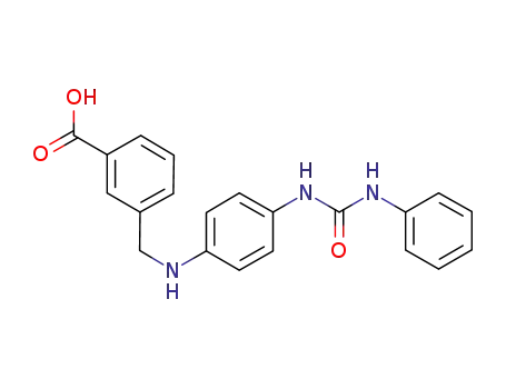 3-{[4-(3-phenylureido)phenylamino]methyl}-benzoic acid