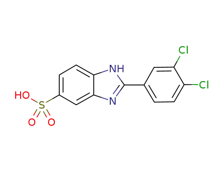 2-(3,4-dichlorophenyl)-1H-benzimidazol-5<sup>(6)</sup>-sulfonic acid