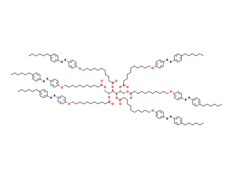 Molecular Structure of 1093077-77-0 (1,2,3,4,5,6-Hexa-O-[11-[4-(4-hexylphenylazo)phenoxy]undecanoyl]-D-Mannitol)