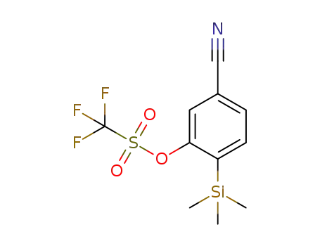 trifluoromethanesulfonic acid 5-cyano-2-trimethylsilanyl-phenyl ester