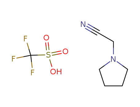 1-(Cyanomethyl)pyrrolidin-1-ium trifluoromethanesulfonate
