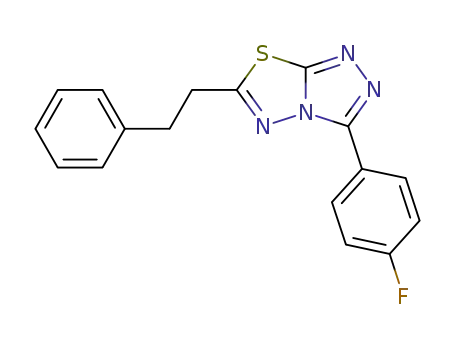 3-(4-fluorophenyl)-6-(2-phenylethyl)[1,2,4]triazolo[3,4-b][1,3,4]thiadiazole