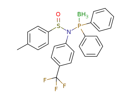 N-p-trifluromethylphenyl-N-diphenylphosphino-p-tolylsulfinamide borane complex