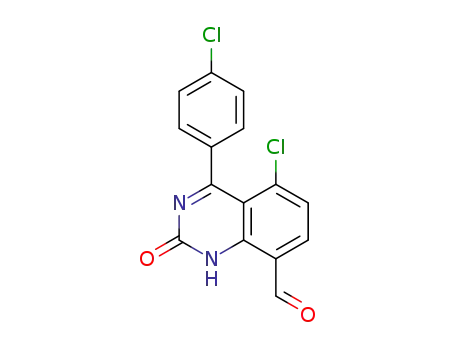 5-chloro-4-(4-chlorophenyl)-1,2-dihydro-2-oxoquinazoline-8-carbaldehyde