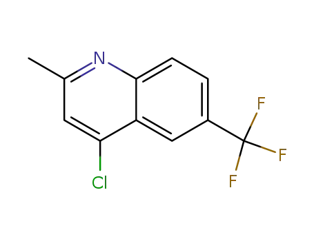 Molecular Structure of 867167-05-3 (4-CHLORO-2-METHYL-6-TRIFLUOROMETHYLQUINOLINE)