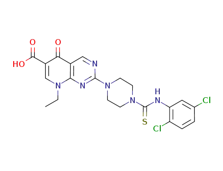 2-(4-{[(2,5-dichlorophenyl)amino]carbonothioyl}-1-piperazinyl)-8-ethyl-5-oxo-5,8-dihydropyrido[2,3-d]pyrimidine-6-carboxylic acid
