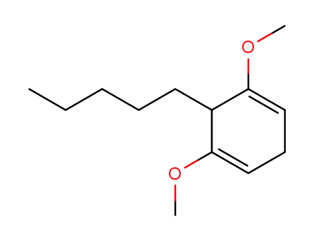 Molecular Structure of 63588-97-6 (1,4-Cyclohexadiene, 1,5-dimethoxy-6-pentyl-)