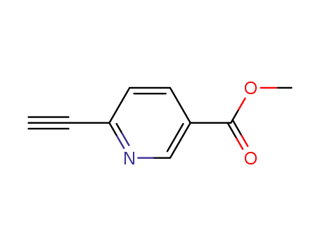 Molecular Structure of 216444-00-7 (methyl 6-ethynylnicotinate)